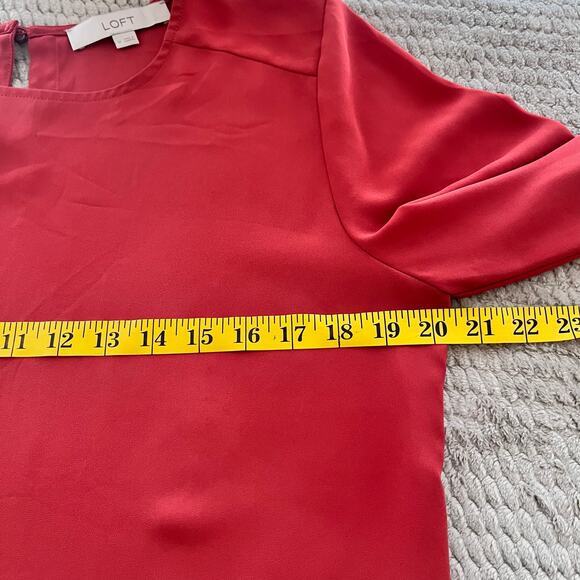 Loft Women’s Long Bell Sleeve‎ Pullover Blouse Top Size M - Picture 4 of 5